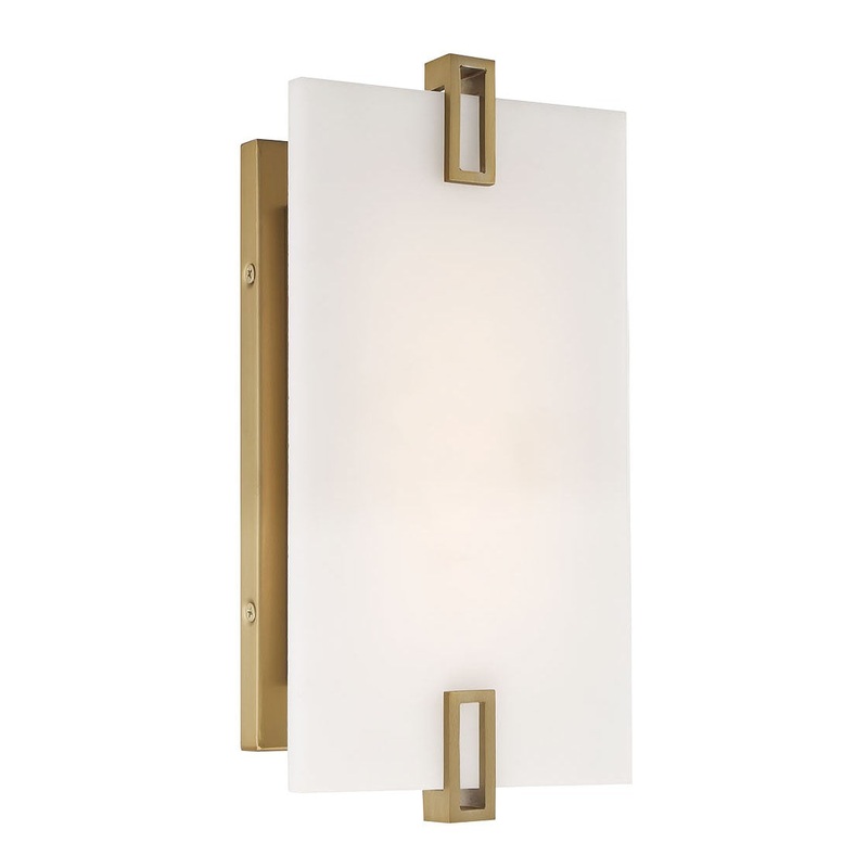 Minka-Lavery 924-695-L Aizen LED Wall Sconce, Soft Brass