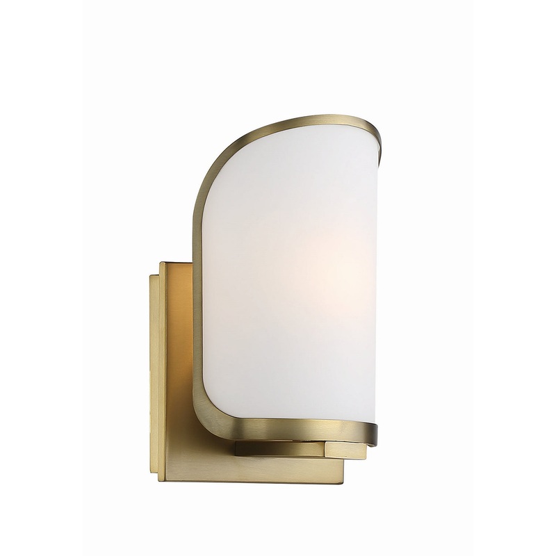Minka-Lavery 2451-695 Bishop Crossing Bath One Light Bath Bar, Soft Brass