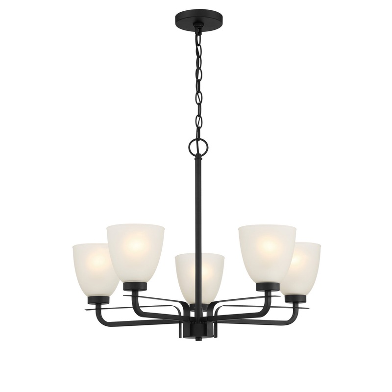 Minka-Lavery 4885-66A Kaitlen Five Light Chandelier, Coal