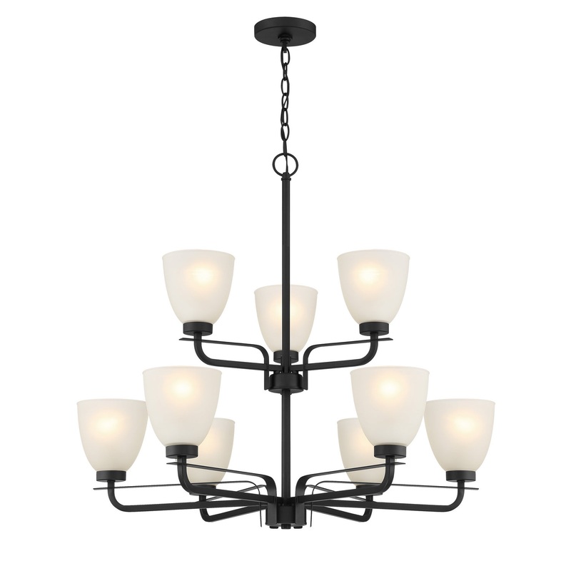 Minka-Lavery 4889-66A Kaitlen Nine Light Chandelier, Coal