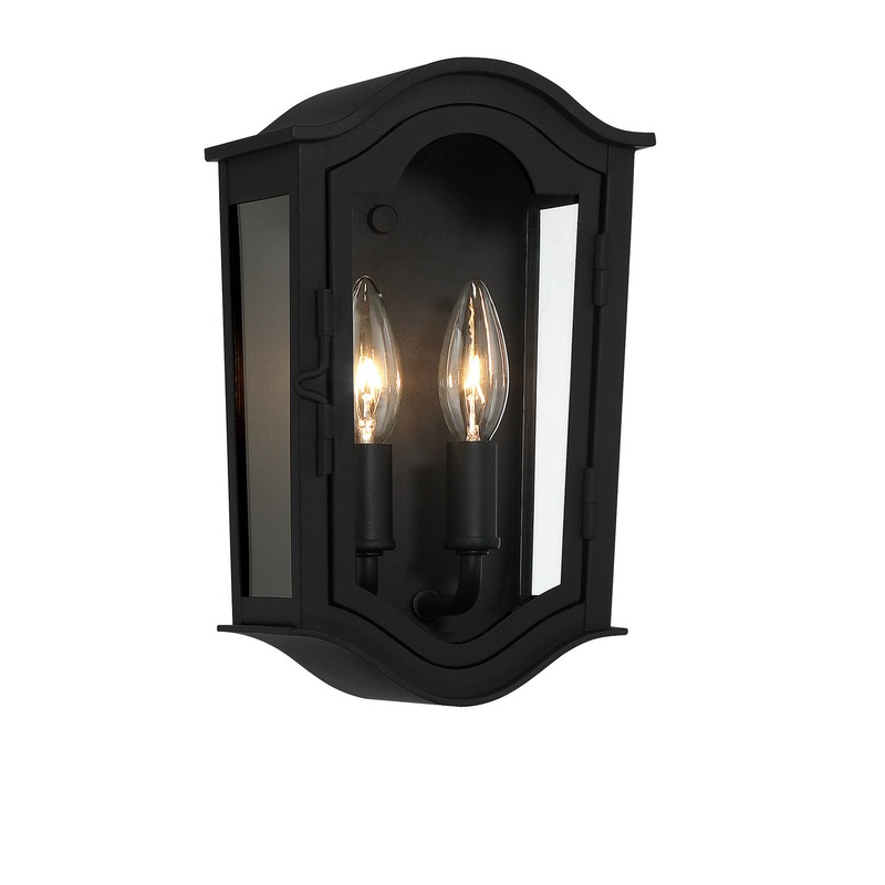 Minka-Lavery 73200-66 Houghton Hall Two Light Outdoor Wall Mount, Sand Coal