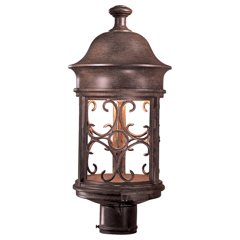 Minka-Lavery 8286-A61 Sage Ridge One Light Post Mount, Vintage Rust