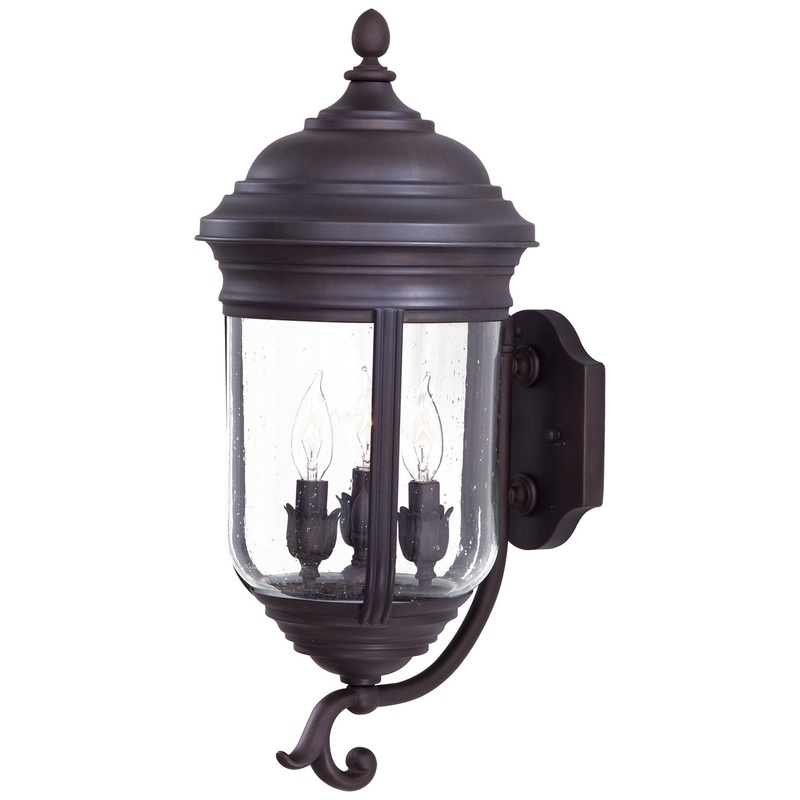 Minka-Lavery 8815-57 Amherst Three Light Wall Mount, Roman Bronze