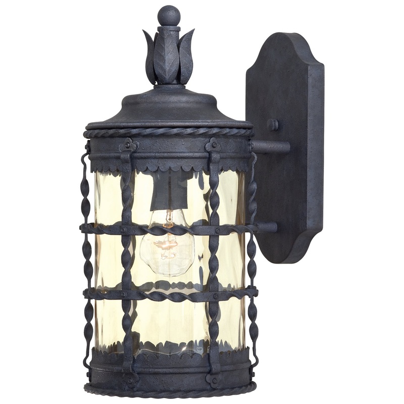 Minka-Lavery 8880-A39 Mallorca One Light Wall Mount, Spanish Iron