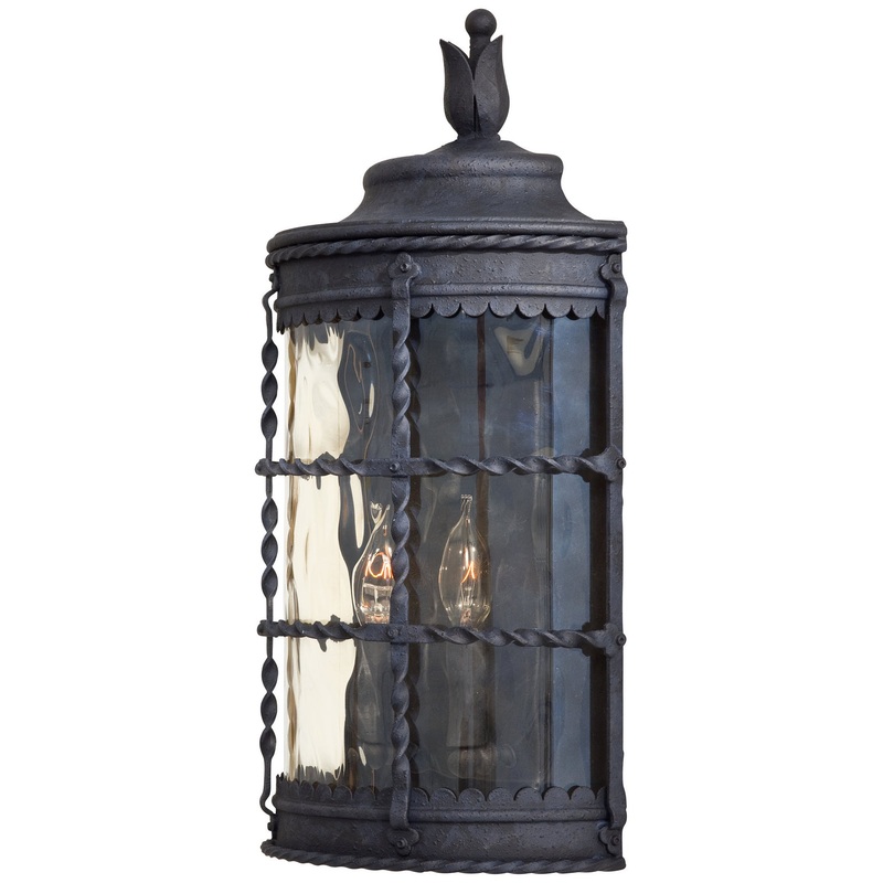 Minka-Lavery 8887-A39 Mallorca Two Light Pocket Lantern, Spanish Iron