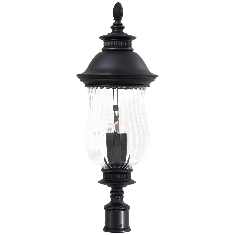 Minka-Lavery 8906-94 Newport Four Light Post Mount, Heritage