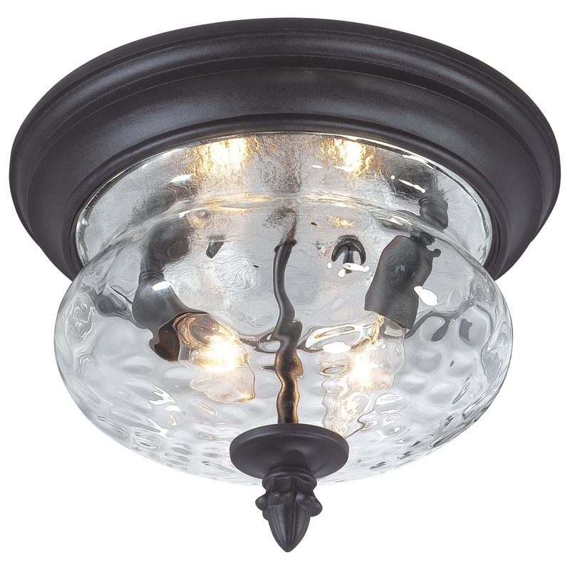 Minka-Lavery 9909-1-66 Ardmore Two Light Flush Mount, Coal