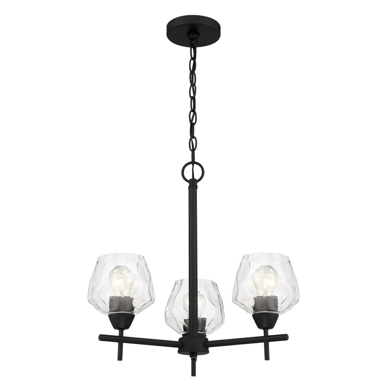 Minka-Lavery 2173-66A Camrin Three Light Chandelier, Coal