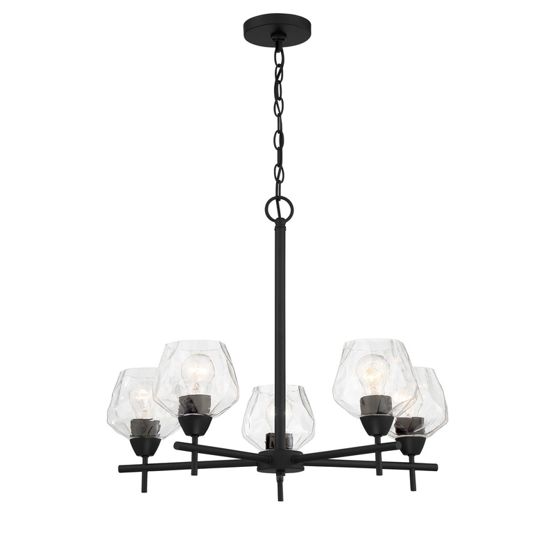 Minka-Lavery 2175-66A Camrin Five Light Chandelier, Coal