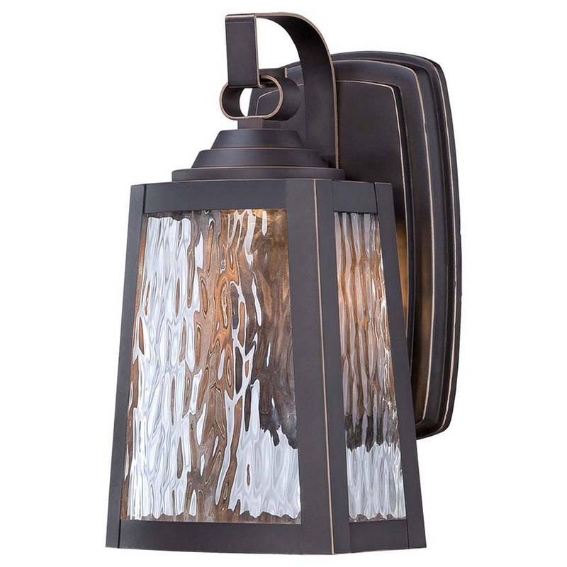 Minka-Lavery 73101-143C-L Talera LED Outdoor Wall Mount, Oil Rubbed Bronze W/ Gold Highlights