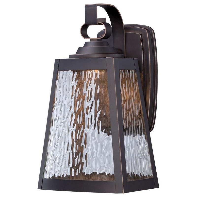 Minka-Lavery 73102-143C-L Talera LED Outdoor Wall Mount, Oil Rubbed Bronze W/ Gold Highlights