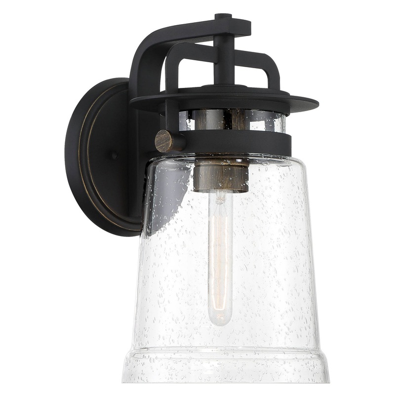 Minka-Lavery 73141-703 Maribel Heights One Light Outdoor Wall Mount, Sand Coal With Gold Highlights