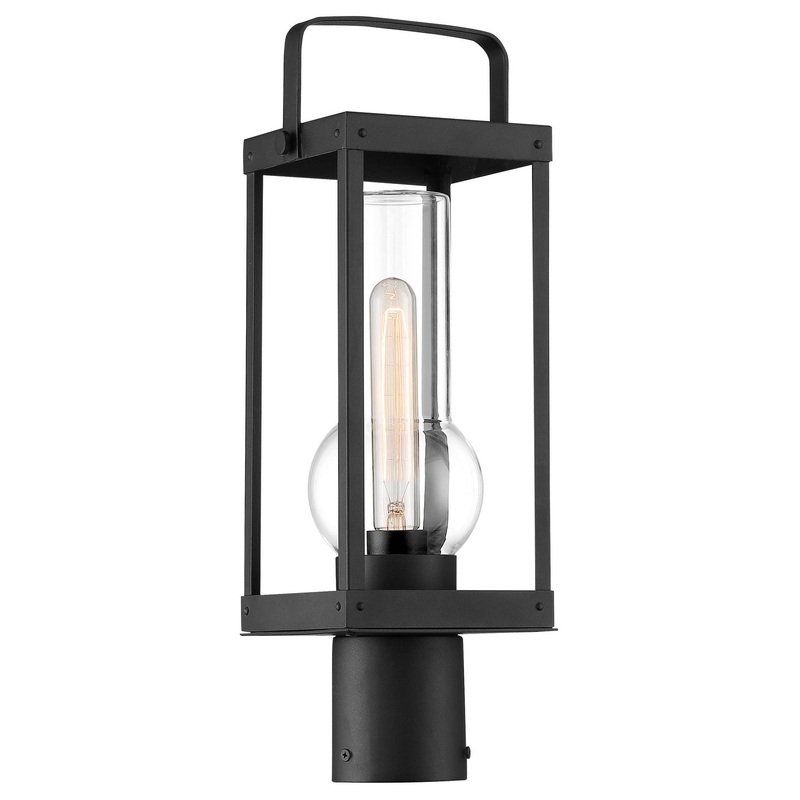 Minka-Lavery 73166-66 Sullivans Landing One Light Outdoor Post Lantern, Sand Coal