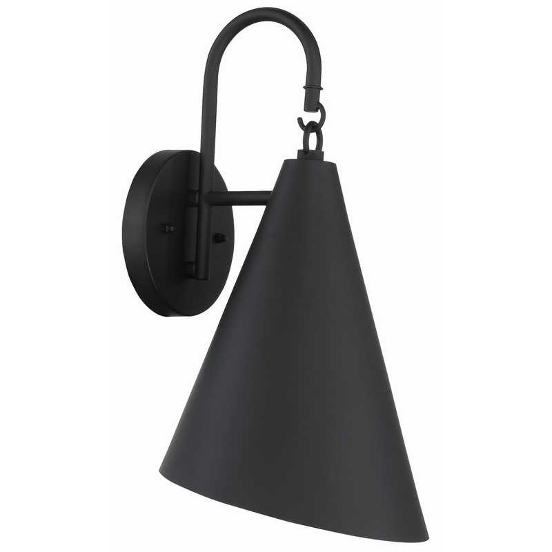 Minka-Lavery 73172-66 Playwright One Light Outdoor Wall Mount, Sand Coal