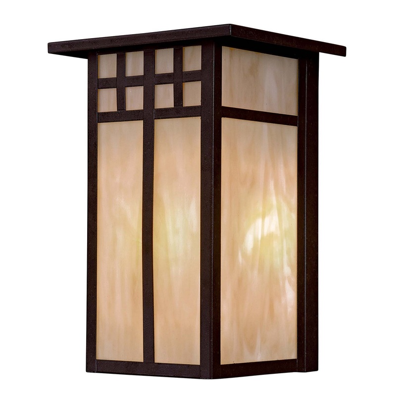 Minka-Lavery 8602-A179 Scottsdale Ii One Light Outdoor Wall Mount, Textured French Bronze