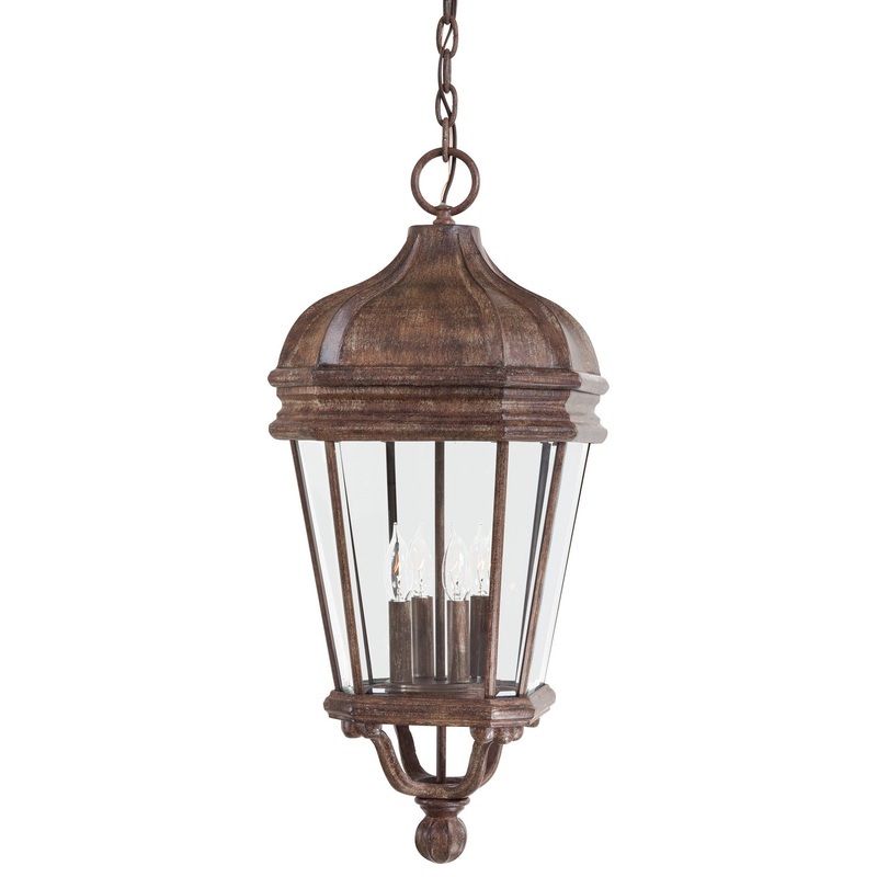 Minka-Lavery 8694-61 Harrison Four Light Chain Hung, Vintage Rust