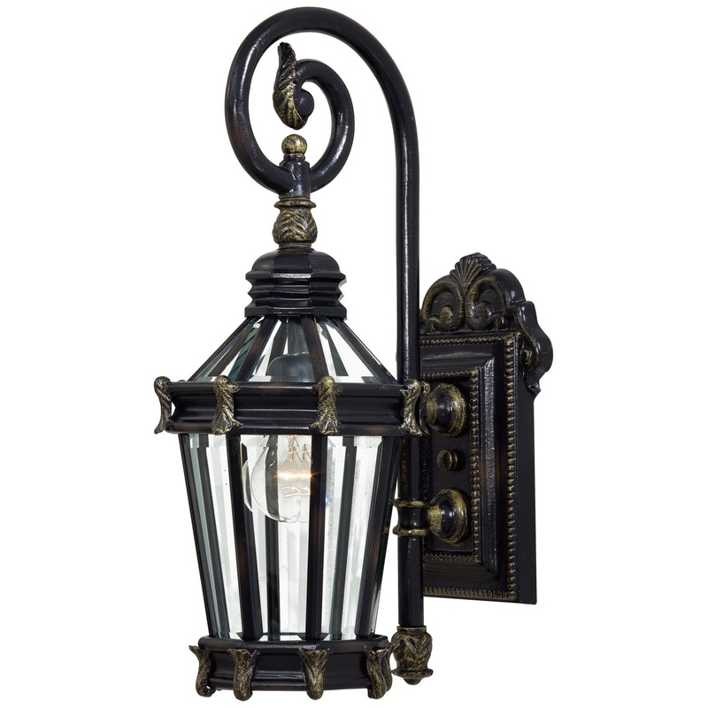 Minka-Lavery 8930-95 Stratford Hall One Light Wall Mount, Heritage W/ Gold Highlights