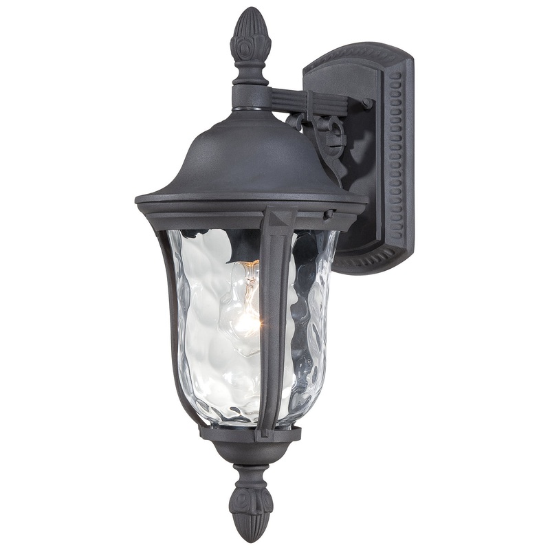 Minka-Lavery 8997-66 Ardmore One Light Outdoor Semiwall Mount, Coal