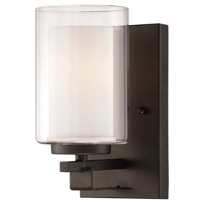 Minka-Lavery 6101-172 Parsons Studio One Light Bath, Smoked Iron