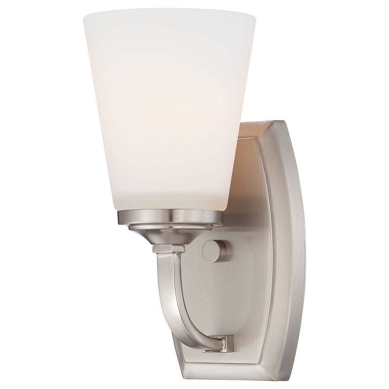 Minka-Lavery 6961-84 Overland Park One Light Bath, Brushed Nickel