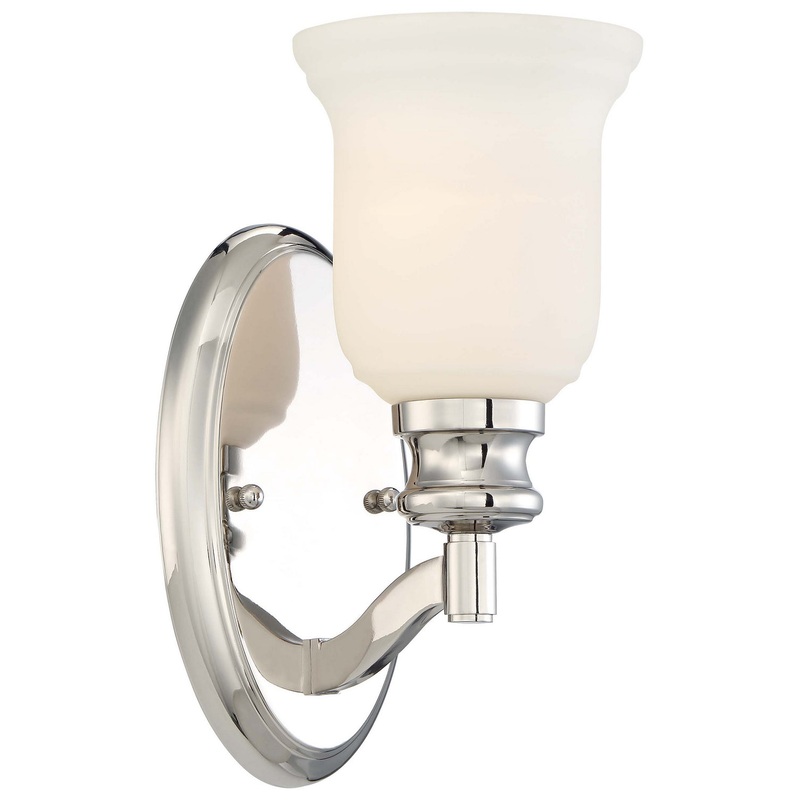 Minka-Lavery 3291-613 Audrey'S Point One Light Bath, Polished Nickel