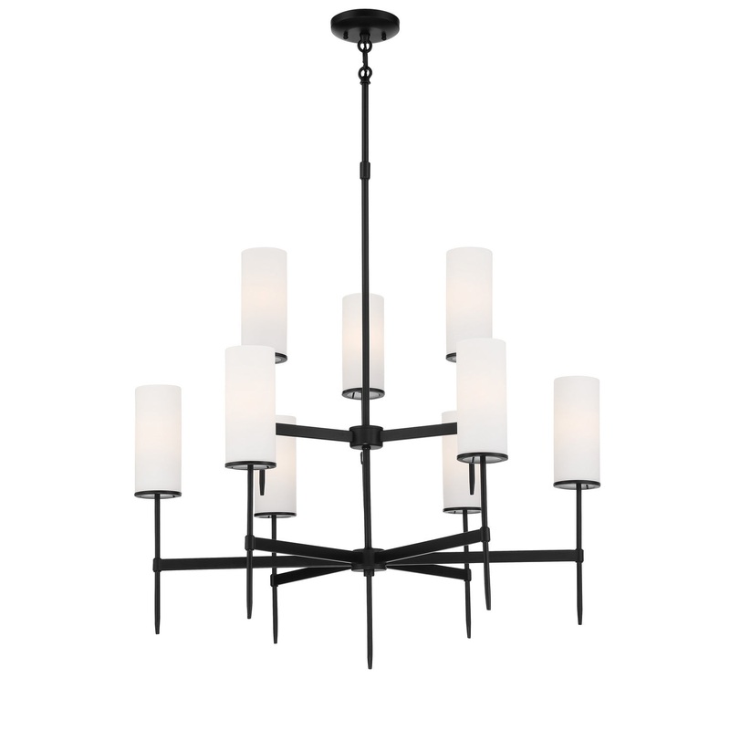Minka-Lavery 3849-66A First Avenue Nine Light Chandelier, Coal
