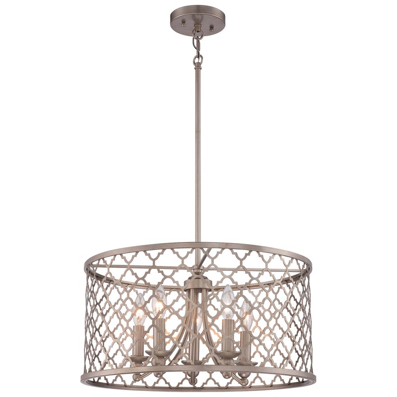 Minka-Lavery 4165-584 Five Light Pendant, Champagne Gold