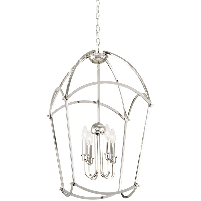 Minka-Lavery 4774-613 Jupiter'S Canopy Four Light Pendant, Polished Nickel
