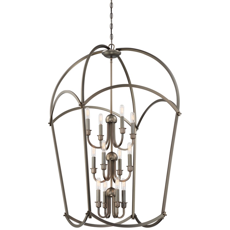 Minka-Lavery 4775-281 Jupiter'S Canopy 12 Light Pendant, Harvard Court Bronze (Plated)