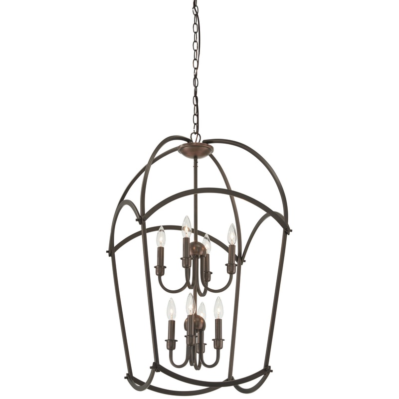 Minka-Lavery 4778-281 Jupiter'S Canopy Eight Light Pendant, Harvard Court Bronze (Plated)