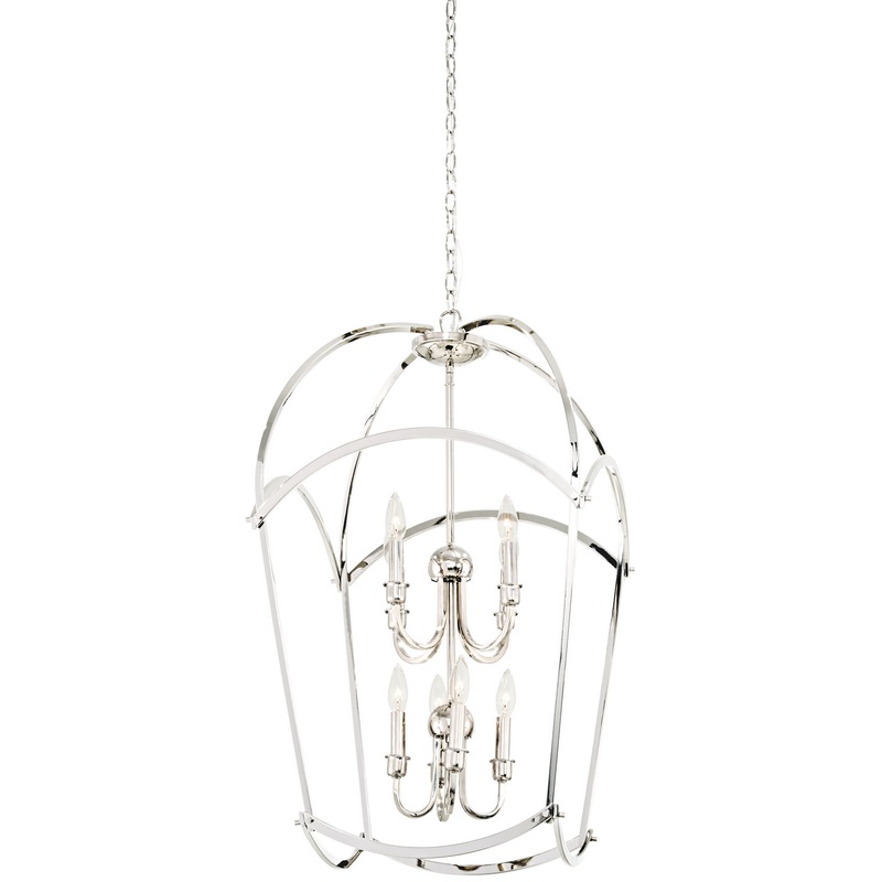 Minka-Lavery 4778-613 Jupiter'S Canopy Eight Light Pendant, Polished Nickel