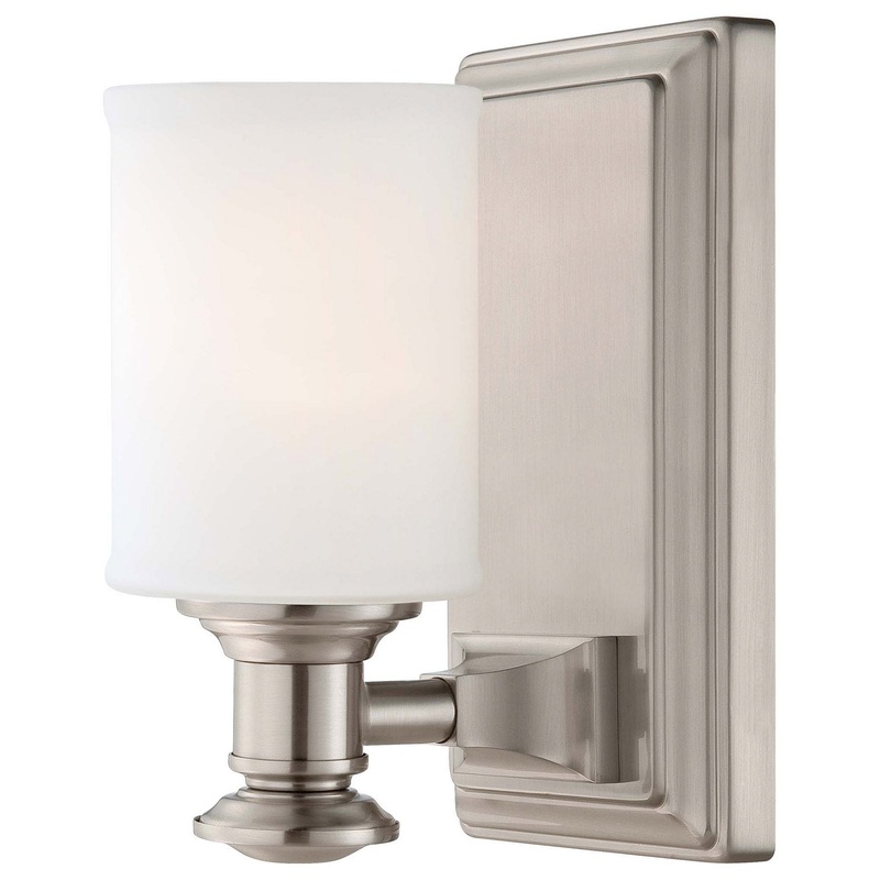 Minka-Lavery 5171-84 Harbour Point One Light Bath, Brushed Nickel