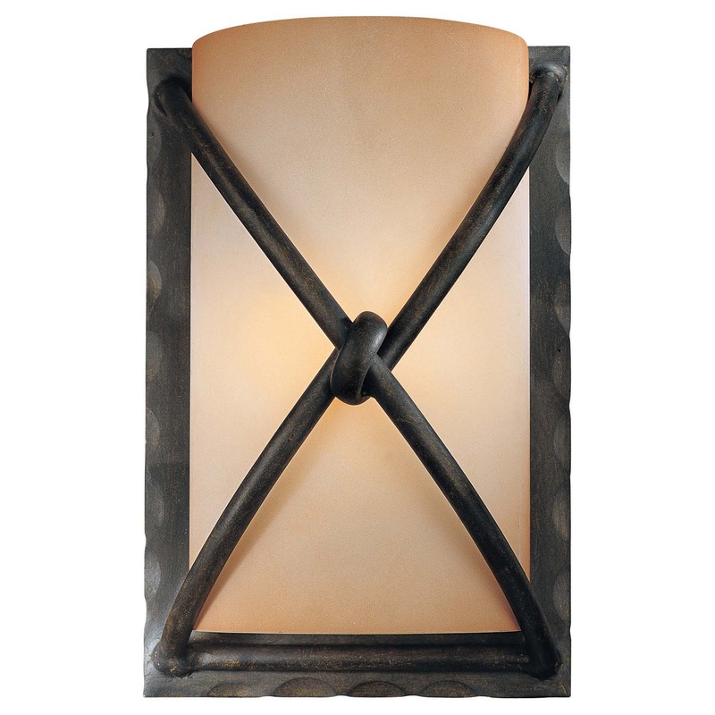 Minka-Lavery 1974-1-138 Aspen Ii One Light Wall Sconce, Aspen Bronze