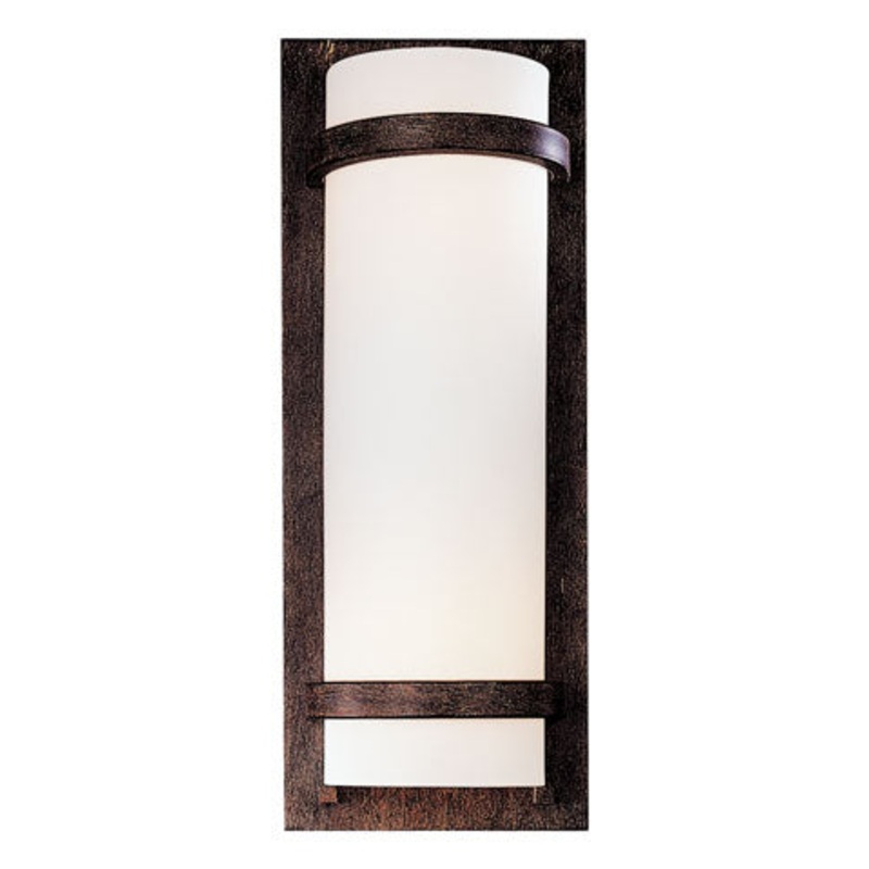 Minka-Lavery 341-357 Two Light Wall Sconce, Iron Oxide