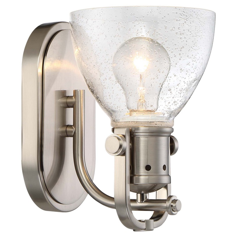 Minka-Lavery 3411-84 One Light Bath, Brushed Nickel