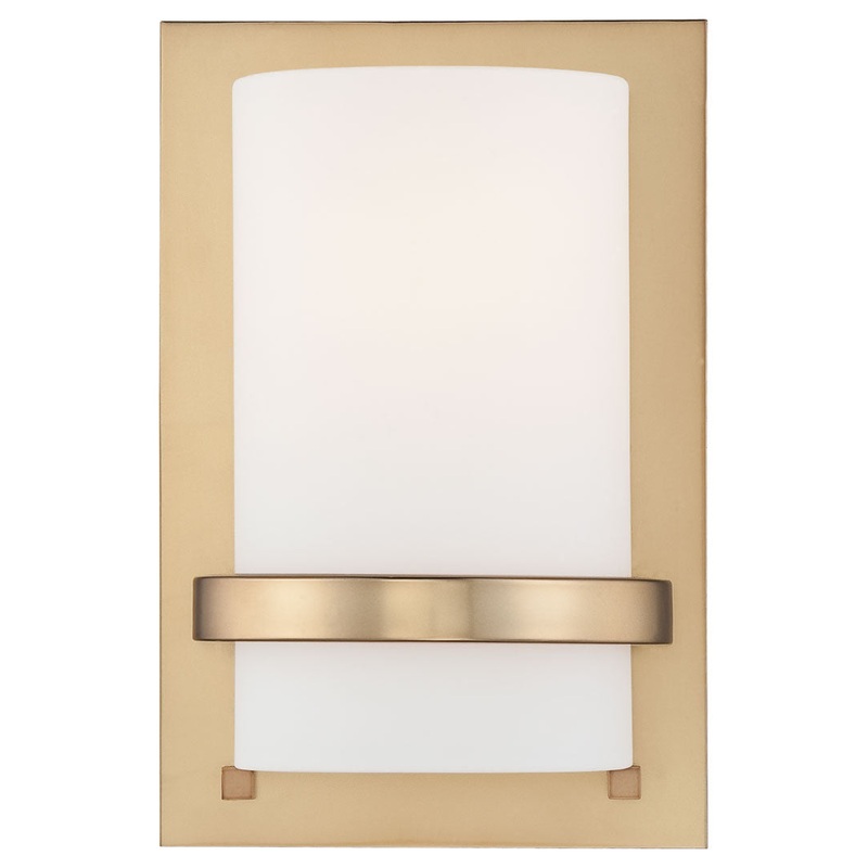 Minka-Lavery 342-248 Wall Scones One Light Wall Sconce, Honey Gold