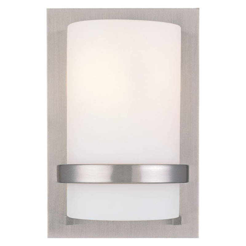 Minka-Lavery 342-84 Fieldale Lodge One Light Wall Sconce, Brushed Nickel
