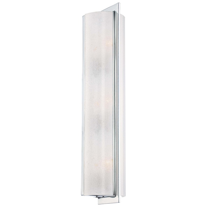 Minka-Lavery 4393-77 Clarte Three Light Wall Sconce, Chrome