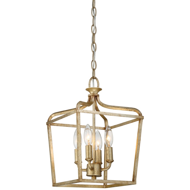 Minka-Lavery 4445-582 Laurel Estate Four Light Pendant, Brio Gold
