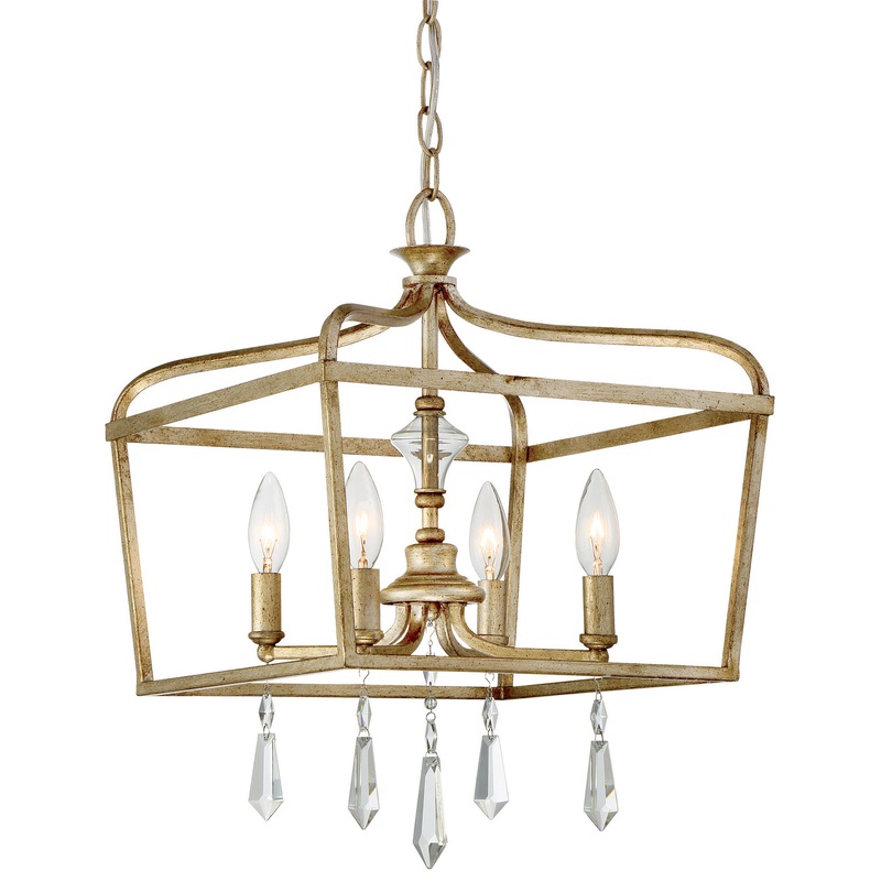Minka-Lavery 4447-582 Laurel Estate Four Light Pendant, Brio Gold