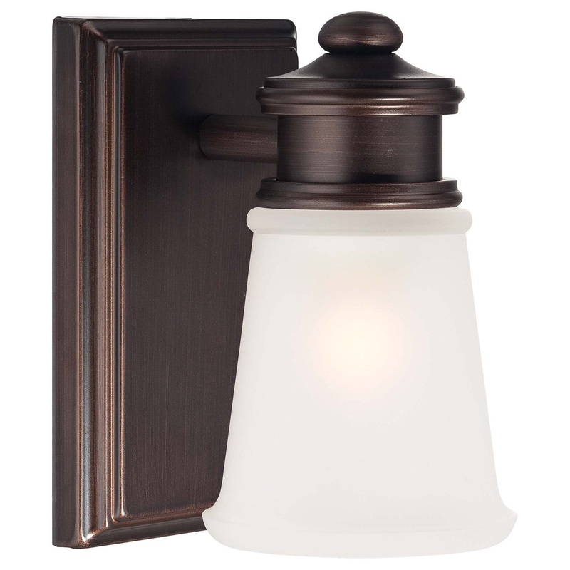 Minka-Lavery 4531-267B One Light Bath, Dark Brushed Bronze (Painted)