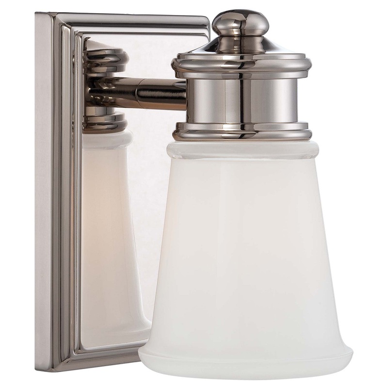 Minka-Lavery 4531-613 One Light Bath, Polished Nickel