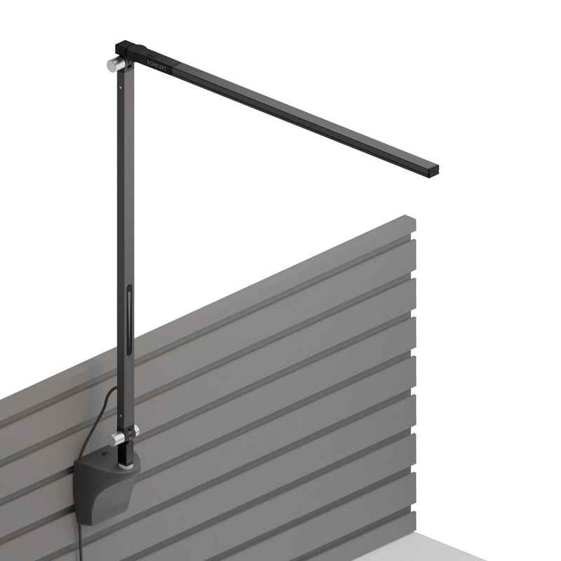 Koncept AR1000-CD-MBK-SLT Z-Bar LED Desk Lamp, Metallic Black