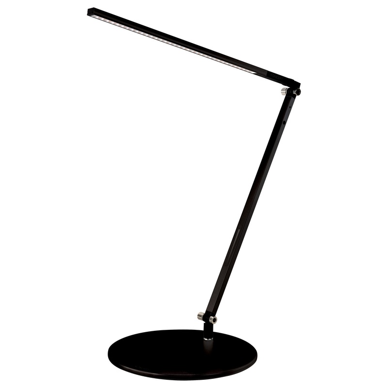 Koncept AR1000-WD-MBK-DSK Z-Bar LED Desk Lamp, Metallic Black