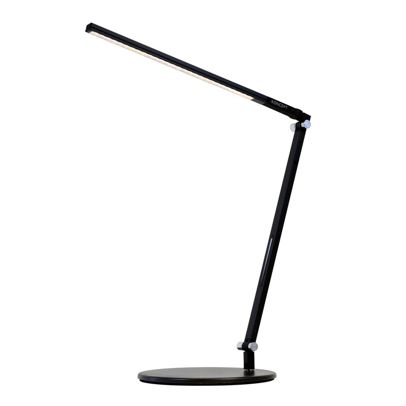 Koncept AR1100-CD-MBK-DSK Z-Bar LED Desk Lamp, Metallic Black