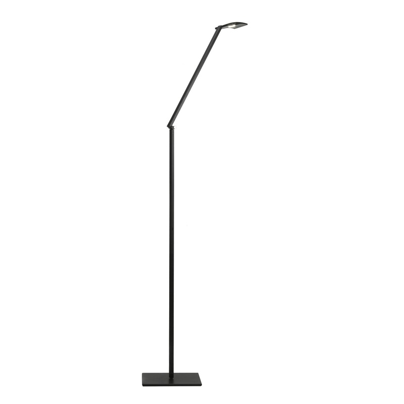 Koncept AR2001-MBK-FLR Mosso LED Floor Lamp, Metallic Black