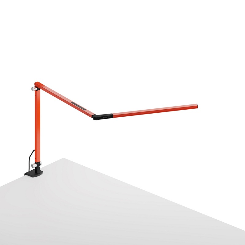 Koncept AR3100-WD-ORG-CLP Z-Bar LED Desk Lamp, Orange