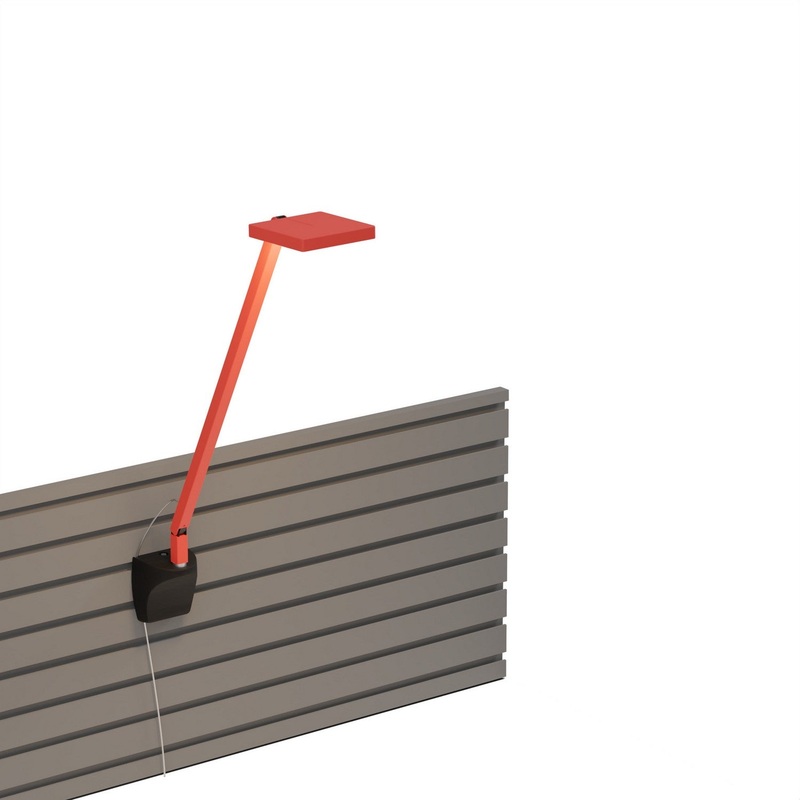 Koncept FCD-1-MFR-SLT Focaccia LED Desk Lamp, Matte Fire Red