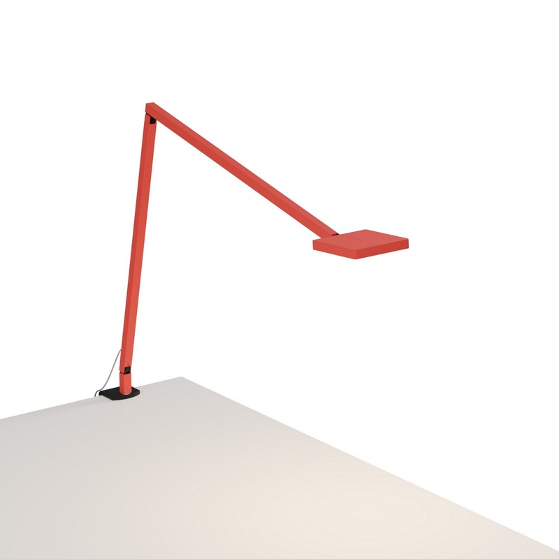 Koncept FCD-2-MFR-2CL Focaccia LED Desk Lamp, Matte Fire Red