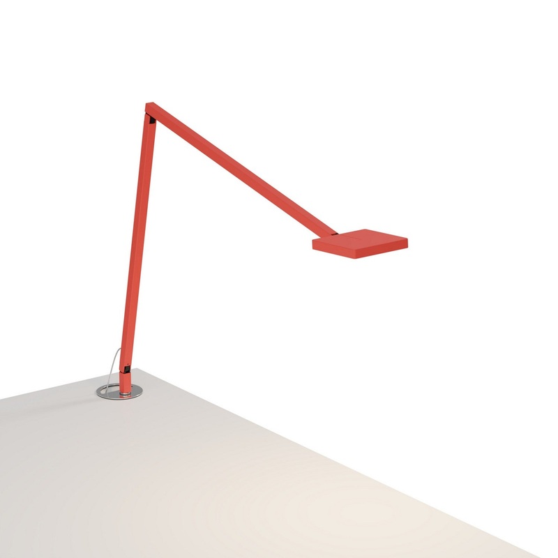 Koncept FCD-2-MFR-GRM Focaccia LED Desk Lamp, Matte Fire Red